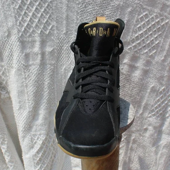 Size 10.5 - Jordan 7 Retro Golden Moments Pack 2012 Black Gold Rare - Picture 5 of 12